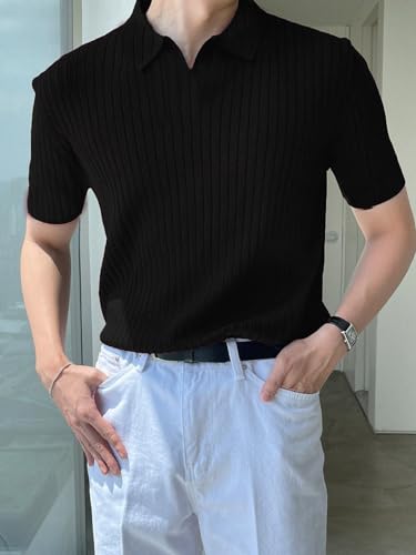 Image of Leriya Fashion Tshirt for Man | T Shirt for Mans | Mens Tshirts | Polo T- Shirt for Mens | Half Sleeve Polo Neck Tshirt for Men (Available in Plus Sizes)