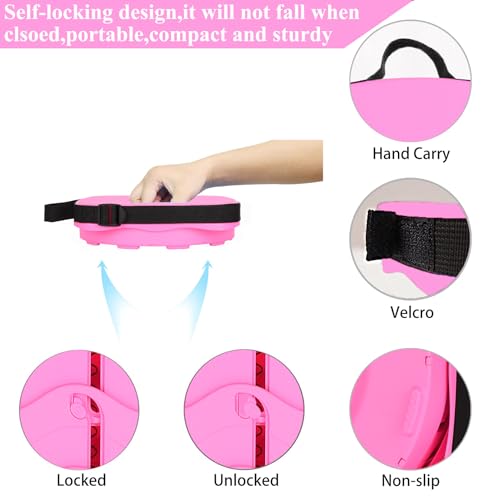 Image of Fishboy Upgraded Collapsible Stool, 400lbs Max Weight, Lightweight But Sturdy, Portable Retractable Folding Telescoping Foldable Camping Stool for Adults Outdoor Fishing Hiking BBQ