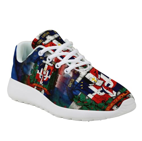 Dominican Republic Flag Shoes for Women Men Trail Running Casual Fashion Sneakers Slip-on Tennis Shoes3