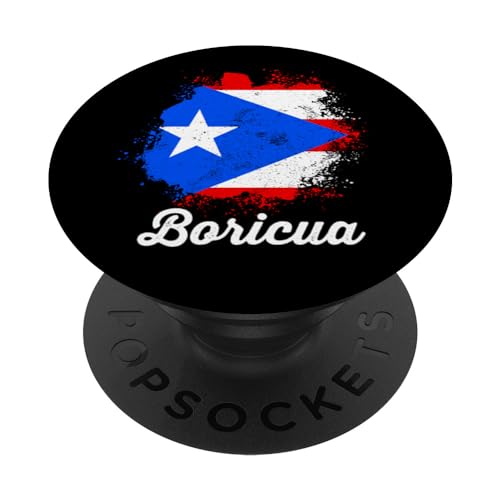 Puerto Rico Boricua Vintage bandiera portoricana Pride Heritage PopSockets PopGrip Intercambiabile