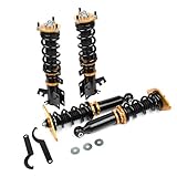 Coilover Struts Spring Shocks Adjustable Height Coilovers Suspension Struts Coil Spring Shocks and Struts Full Set Kits ECCPP Fit for 2001-2005 for Nissan Almera /2000-2006 for Nissan Sentra