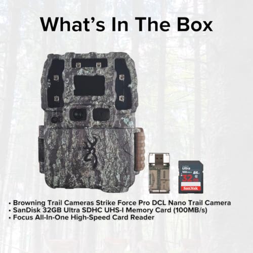 Caméra de chasse Browning Strike Force Pro DCL technologie double objectif et pack SD - 7
