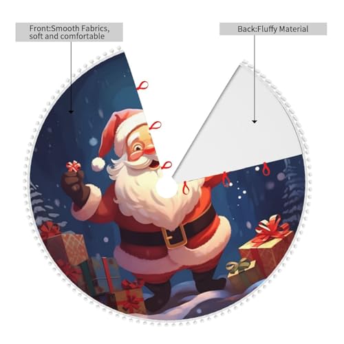 Jupe de sapin de Noël 121 cm de qualité supérieure pour décoration - 4
