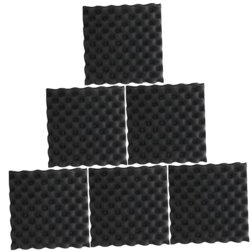 COOPHYA 6Piezas Paneles Acústicos Aislantes Autoadhesivas para Sonido Estudio y Hogar Aislamiento Eficaz de Ruido y Mejoras el