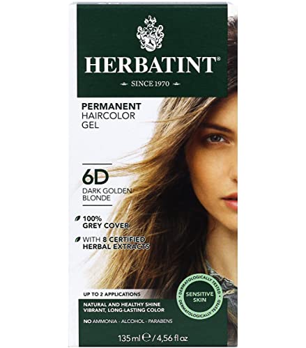 Herbatint Gel Tinte Permanente 6D Rubio Dorado Oscuro 135 mL miniatura 1