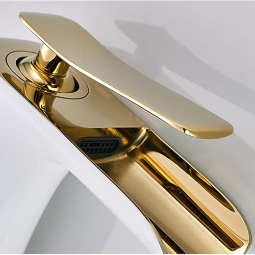 Grifo de cascada negro retro para lavabo alto LWX 3