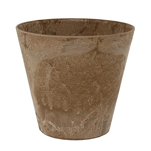グリーンポット アートストーン ラウンド ベージュ 22cm 植木鉢 おしゃれ