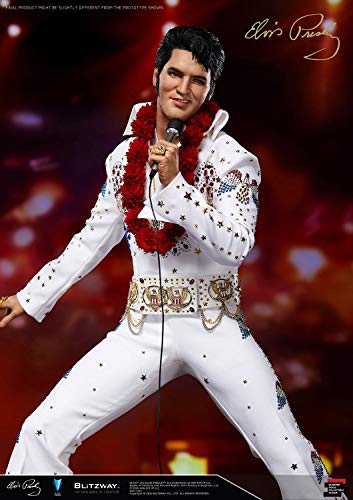 Blitzway Elvis Presley Estatueta híbrida de 1/4 a escala magnífica de Elvis Aaron Presley, 52 cm