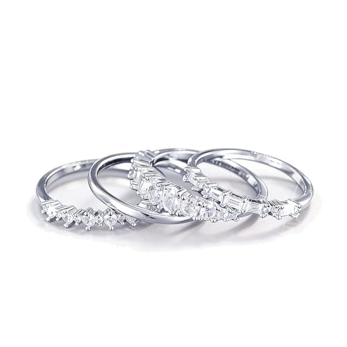 Otxas Stackable Rings for Women Non Tarnish Dainty Stacking Ring Set Wedding Bands for Women Jewelry...