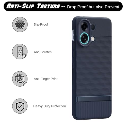 Image of Shockproof Case for Oppo K13 Turbo 5G | Full Camera Protection | TPU Flexible Back Cover for Oppo K13 Turbo 5G (Steel Blue)