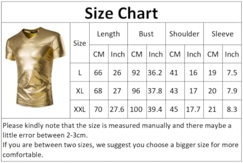 Glänzendes Metallic Tanktop für Herren, Kurzarm Unterhemd T-Shirts aus PVC Leder, muskelenge T-Shirts mit Rundhalsausschnitt, Clubwear, schwarzes Slim