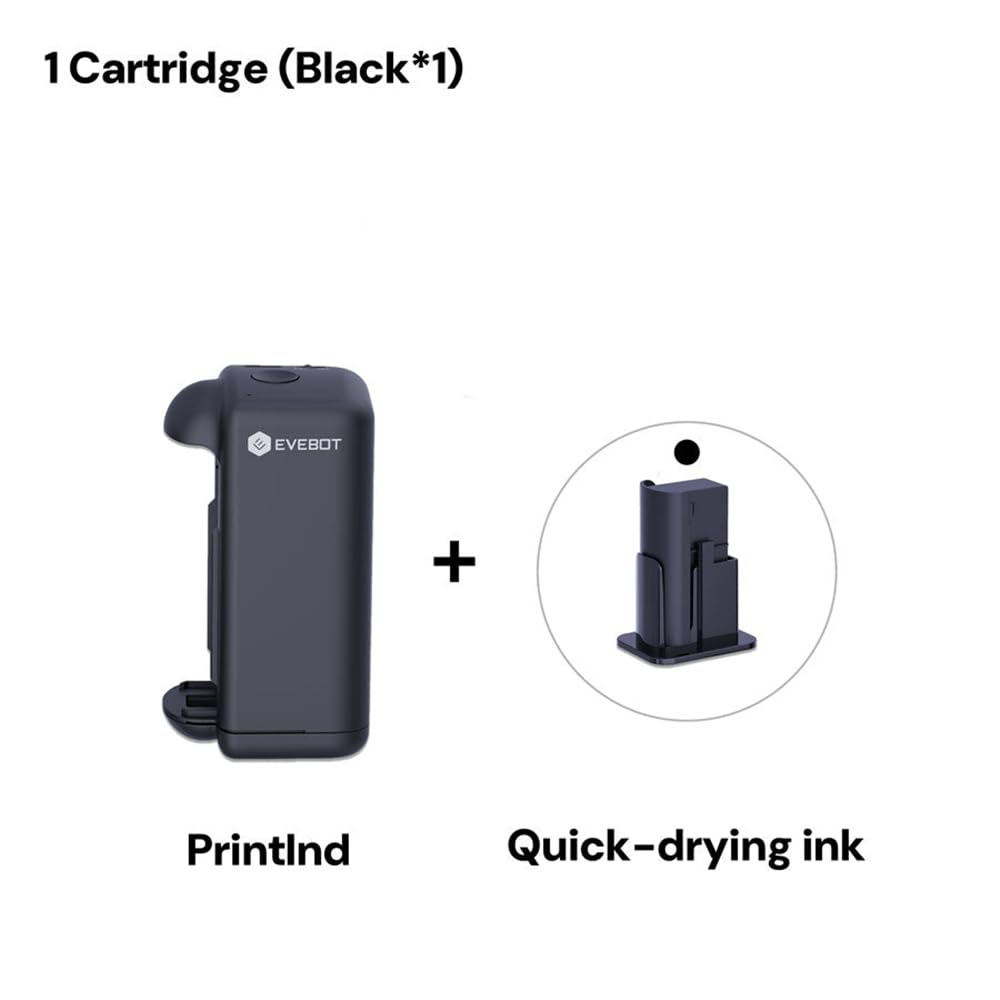 EVEBOT PrintInd Industrial Inkjet Printer Encres à séchage rapide des logos d'impression d'encre permanents ou étiquette sur une variété de surfaces, y compris le plastique et la toile en verre