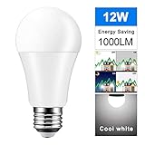 [Calidad superior] 12W 12 bombilla LED hecha de aluminio puro de alta calidad y excelente material de componentes eléctricos. Resistente a la corrosión, resistente al agua, duradero. El alto índice de visualización puede mostrar objetos reales en color bajo la luz. Vida útil de hasta 50.000 h.