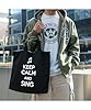 Hippowarehouse Keep Calm and Sing Tote Shopping Gym Beach Bag 42cm x38cm, 10 litres #2