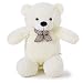 YunNasi Oso de peluche, tamaño gigante, animal de peluche, Blanco, 31 Inches