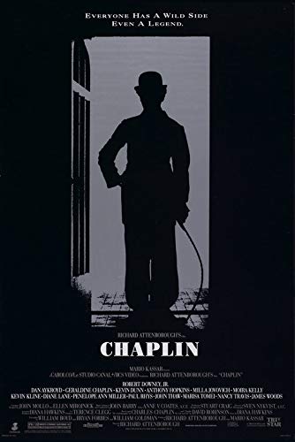 CHAPLIN (1992) Original Authentic Movie Poster 27x40 - Single-Sided - Robert Downey Jr - Geraldine Chaplin - Paul Rhys - John Thaw