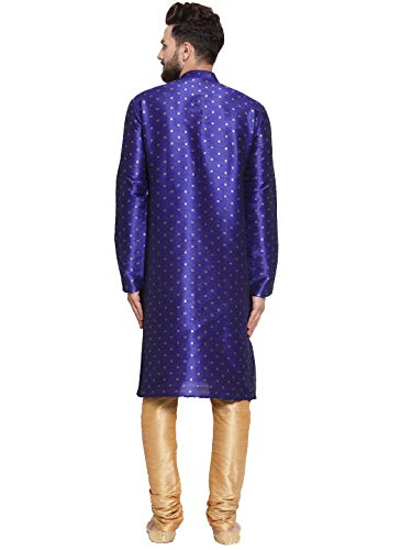 Image of Jompers Men Dupion Silk Kurta and Churidar Pajama Set