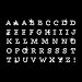 Alphabet X-Small Iron On Rhinestone Crystal T-shirt Transfer by JCS Rhinestones