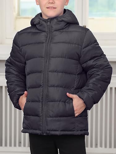 Lovekider Boys Winter Coat 4-16 Years Lightweight Puffer Jacket Kids Hooded Packable Down-alternative Outerwear2