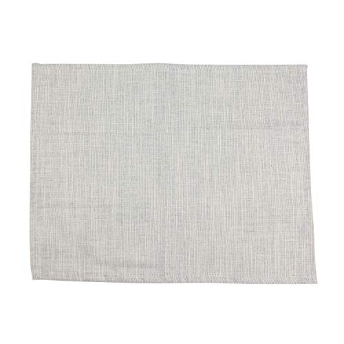 Infei Vintage Grain Cotton Linen Blended Dinner Cloth Napkins - Set Of 12 (40 X 30 Cm) - For Events & Home Use (Gray) #TOP2