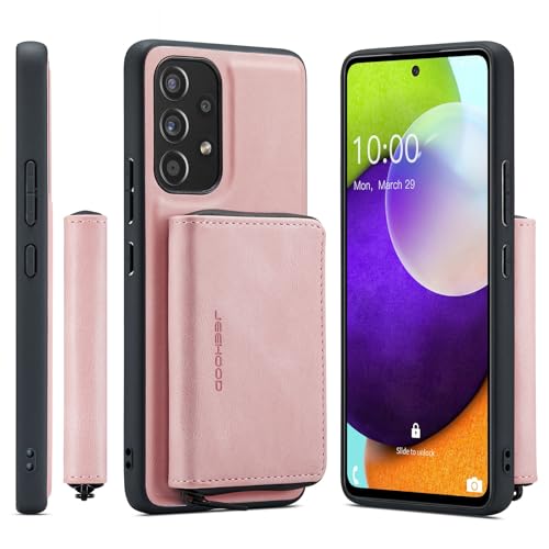 Coque Samsung A53 5G avec étui portefeuille en cuir amovible