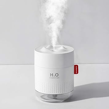 Amazon 加湿器 卓上 大容量 500ml Usb 卓上加湿器 超音波式 除菌 超静音 Ledライト ペットボトル 12時間連続加湿 ミスト出力調整 空焚き防止 乾燥対策 花粉症対策 小型 可愛い 車載 オフィス デスク ホワイト J Q 加湿器