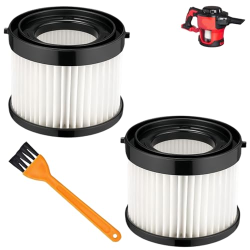 49-90-0160 Vacuum Filters 0882-20 HEPA Dry filter Compatible with Milwauk*e 49-90-0160, 49-90-1951, Fit for 0882-20 Compact Vacuum Replacement Filters 2 PACK