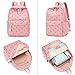 LOIDOU Schulrucksack Mädchen & Jungen Teenageralter Leichter Rucksack Damen für Schule Wasserabweisend Daypack Bookbag Colleg Work (Strawberry rosa Cord)
