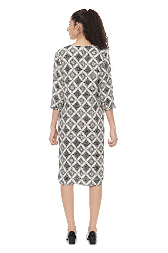 Image of Van Heusen Women's crepe A-Line Knee-Length Dress