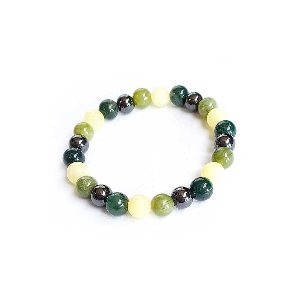 Napoolo Set Di 2 Bracciali In Pietre Naturali Donna: Ametista E Quarzo Rosa, 8mm, Fatto A Mano, Marchio Francese