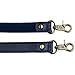 Allzedream Genuine Leather Purse Strap Sewing Canvas Replacement Handbag Shoulder Bag 2 Pcs (Navy)