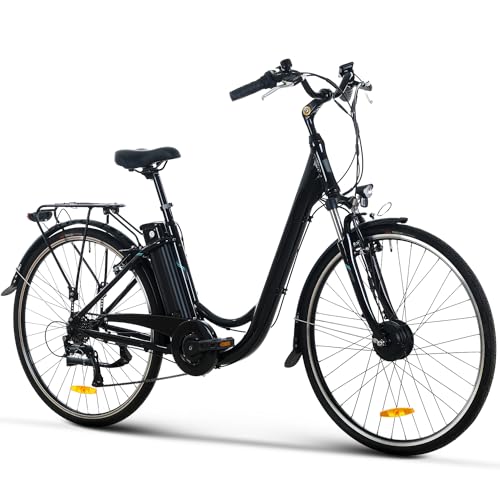 Fociel Bicicleta Electrica, 28 Bici Electrica Con Batería Extraíble De 36v 10.4ah, Welocidad Máxima 25 Km H Bici Electrica, 7 Velocidad, Alcance Hasta 35-90 Km, Ebike Hombres Mujeres Fociel Bicicleta Electrica, 28 Bici Electrica Con Batería Extraíble De 36v 10.4ah, Welocidad Máxima 25 Km H Bici Electrica, 7 Velocidad, Alcance Hasta 35-90 Km, Ebike Hombres Mujeres