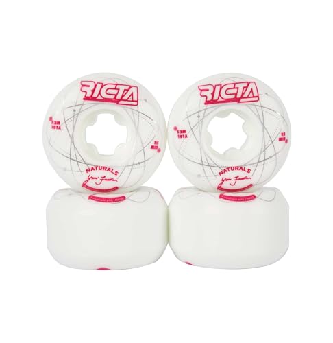 Ricta Facchini Orbital Naturals 52mm White Metallic Red Mid 101a Skateboard Wheels (22222957)