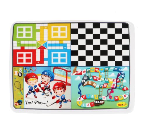 NPPL Playtime Kids Plastic Activity Table with Educational Board Games Print | Multi-Purpose Study, Drawing & Play Table for Boys & Girls | Durable Virgin Plastic | Pepsi Blue & White — photo 6