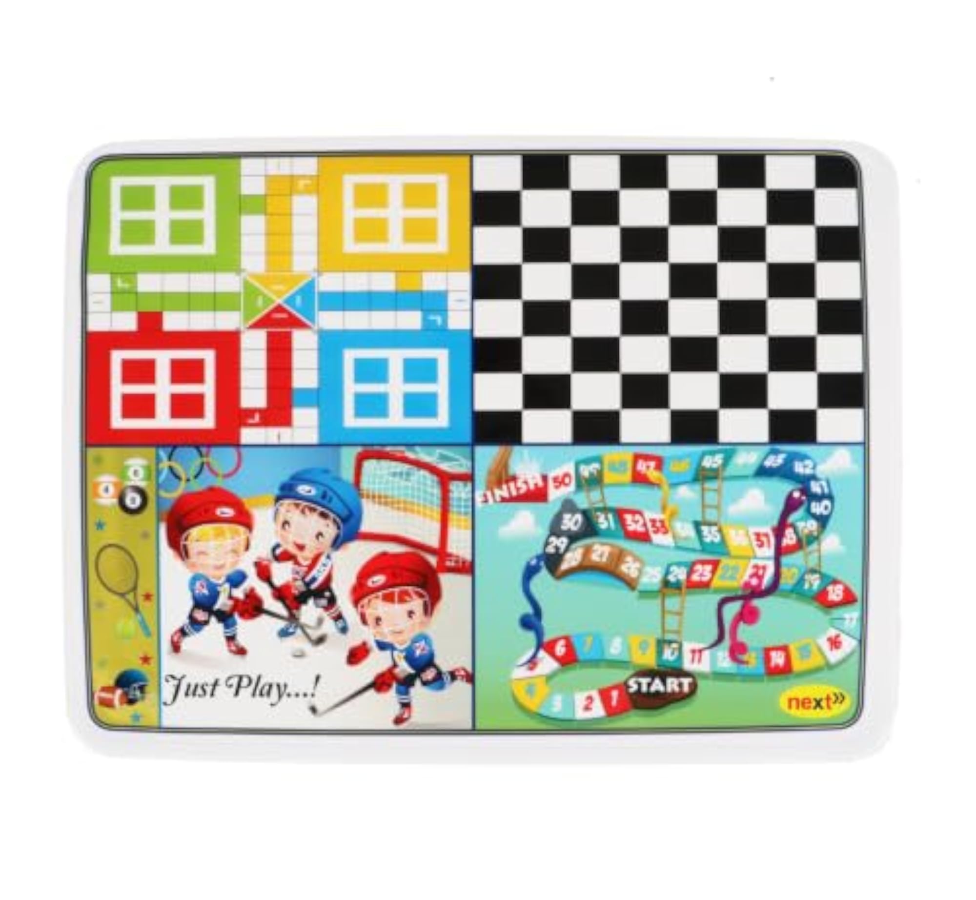Kids Plastic Activity Table in Red and White