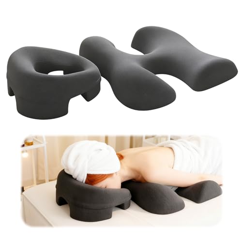 JAOGAUS Almohada de Masaje Facial, Almohada de Soporte para el Pecho, Almohada de Cama Facial, Almohadilla de Soporte para Salones de Belleza, para Dormir Adecuada para Salones de Belleza o SPA