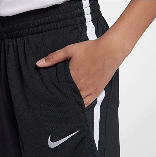 Nike Boys' Elite Stripe Short (Little Big Kids) (Small, Black/Black-White) #TOP2