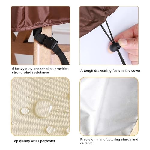 Housse de canapé d'angle imperméable bâche de protection extérieure anti-poussière - 5