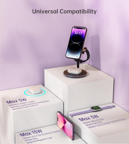 3 in 1 Magnetic Wireless Charging Station for Apple Devices,15W for Magsafe - image 6