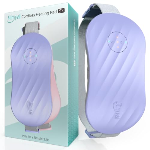 Image of Slimpal Portable Heating Pad for Cramps, Rechargeable Electric Heat Belt for Period Pain Relief, Menstrual Heated Pad for Women Girls, Purple