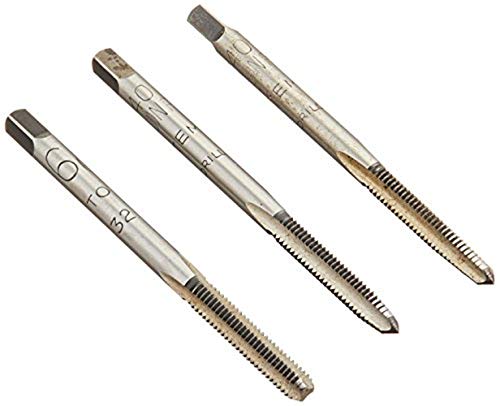 Alfa Tools CSHTS70513 6-40 Carbon Steel Hand Tap Set Taper/Plug/Bottom