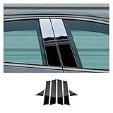 Descrizione dell'articolo BNGDFDGH Adesivo for montanti B compatibile con Alfa Romeo Giulietta 940 2010-2020 in fibra di carbonio, nero lucido(Glossy Black)