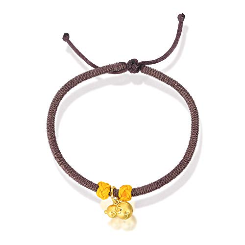 CHOW SANG SANG Cultural Blessings 999 24K Solid Gold Gourd (Wulu) Auspicious Blessing Bracelet for Women 92058B | 8.6 Inches, (22 CM)4