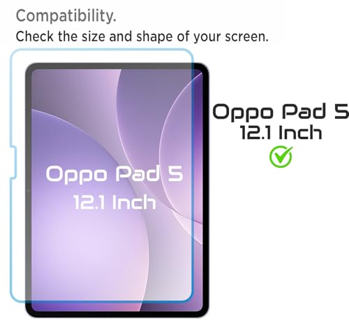 Image of Privacy Anti Peep Matte Screen Guard Compatible With Oppo Pad 5 Tablet (12.1 Inch Tab) Anti Spy Blue Light Block Screenguard Not a Tempered Glass Screen Protector