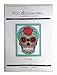 eGoodn Cross Stitch Stamped Kits 11ct Fabric 11 inches by 15.4 inches Cross-Stitching Accurate Pre-Printed Pattern - Skull, Handmade Needlework Set Embroidery DIY Home Decoration No Frame