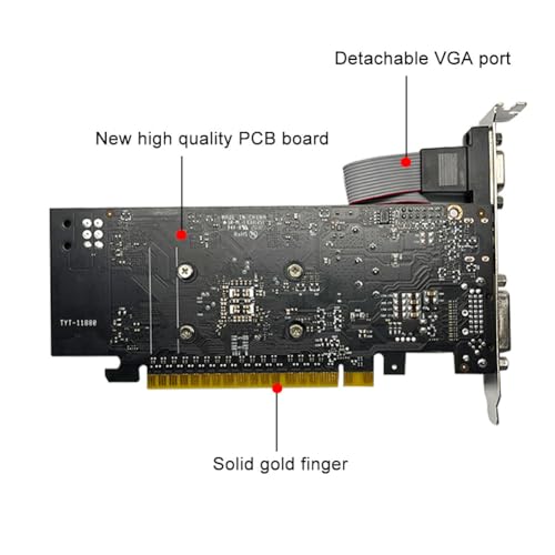 Image of Geforce GTX 750 Ti 4GB Graphics Card, GDDR5 128-bit, DVI, HDMI, VGA, Low Profile, Video Card PC, GPU, PCI Express x16