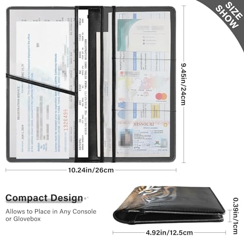 Organizador de carro cuero PVC multicolor miniatura 3