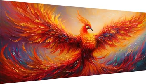 DIY oiseau Diamant Painting Phénix | Broderie Point de Croix Adulte 40x80