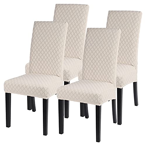 JuneJour Dining Chair Covers Set of 4 Stretch...