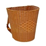 Bretelles épaisses et stables : les bretelles résistantes assurent un confort de port stable même avec une charge lourde et réduisent ainsi la pression sur les épaules. Panier en osier pour l'extérieur, panier-pique-nique en osier avec couvercle.